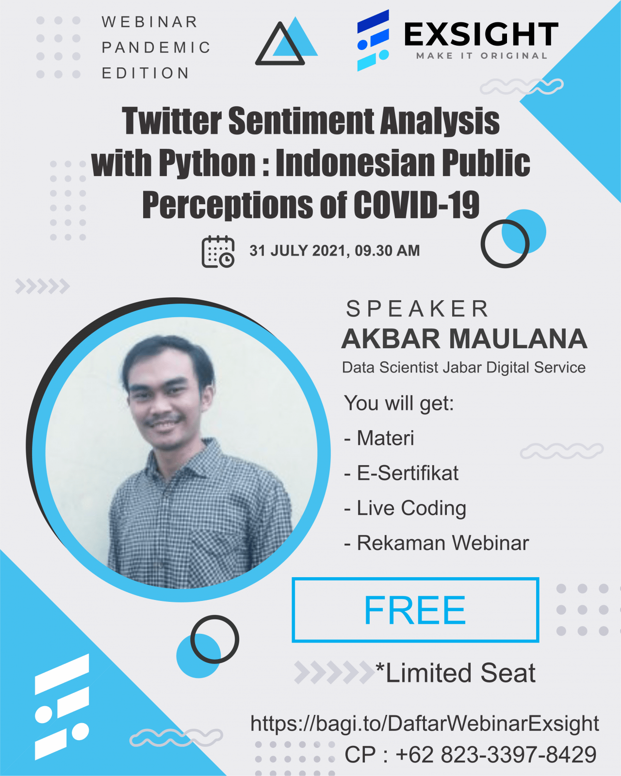 Twitter Sentiment Analysis with Python : Indonesian Public Perceptions of COVID-19